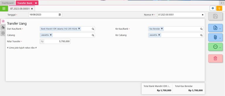 Konfirmasi Transfer Bank