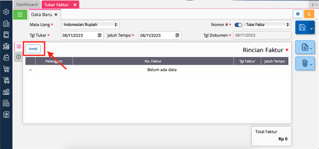 Tukar Faktur Ambil 1