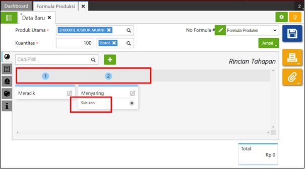 Sub-kon Formula Produksi
