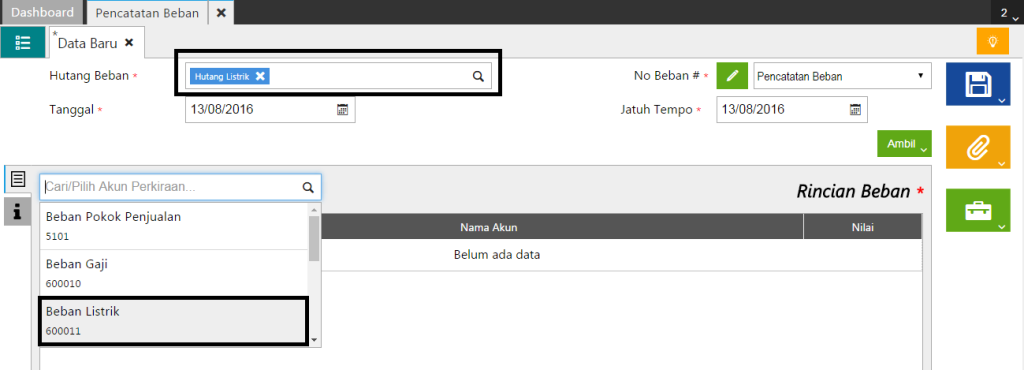 Cara Input Transaksinya