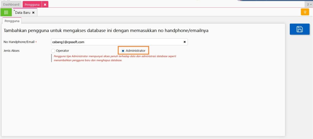 Pengguna Administrator
