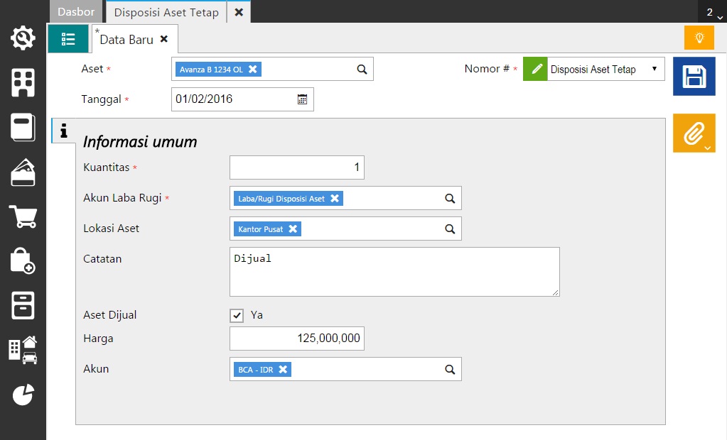 Disposisi Aset Tetap