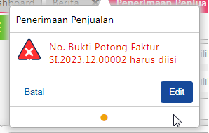 Eror No. Bukti Potong 1