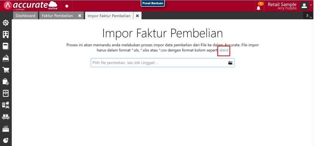 Unduh contoh format file