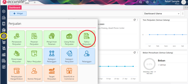 Membuat Faktur Penjualan dari Faktur Pembelian
