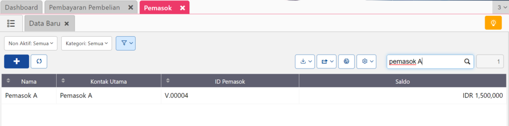 Nilai Hutang Berkurang