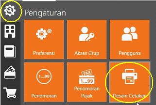 Mengakses Desain Cetakan - menampilkan Tanggal Jatuh Tempo