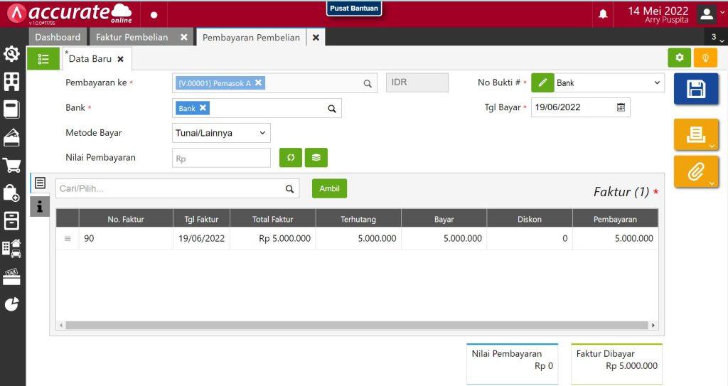 Transaksi Pembayaran Pembelian