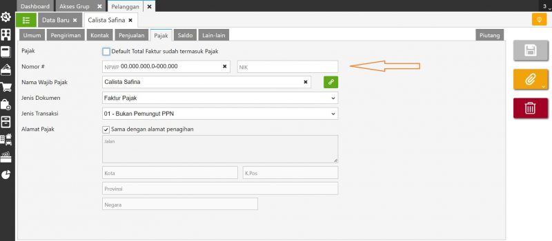 Error NIK Harus Diisi 2