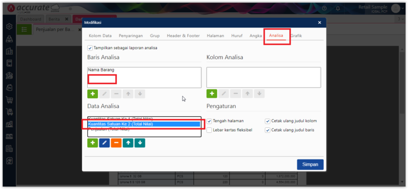 Menampilkan Kuantitas 9