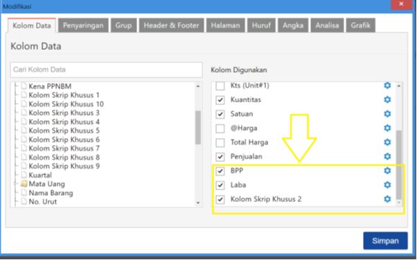 Menampilkan Margin 4