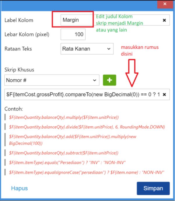 Menampilkan Margin 6