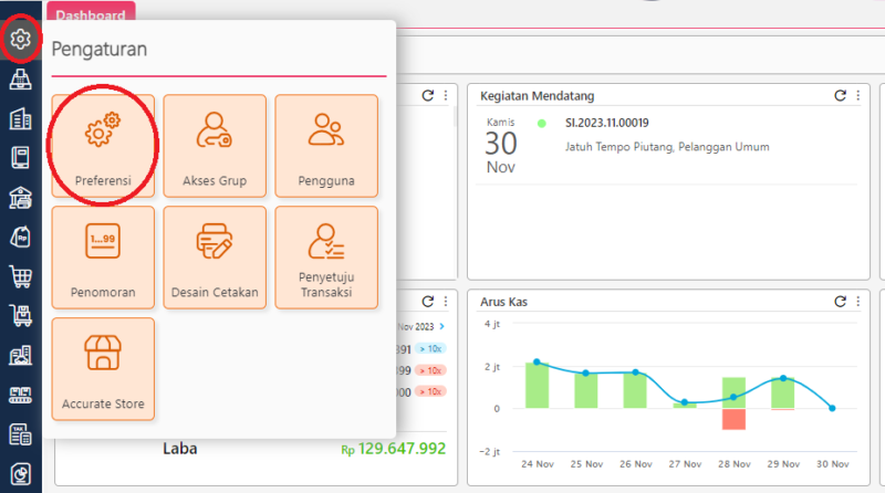 Mengaktifkan Fitur 1