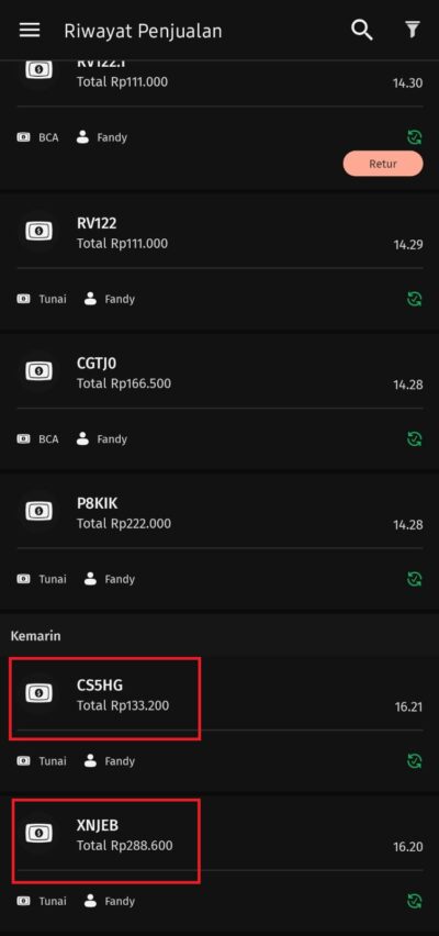 Pencatatan Transaksi 4