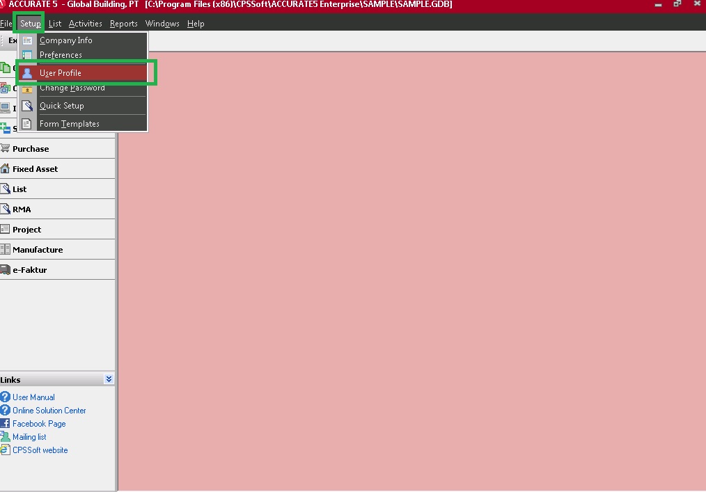 Akses Laporan Tertentu di Accurate 5 - Accurate 5