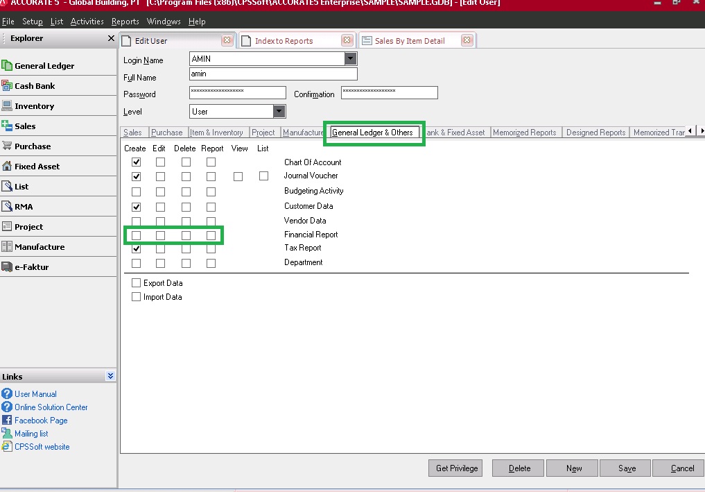 Akses Laporan Tertentu di Accurate 5 - Accurate 5