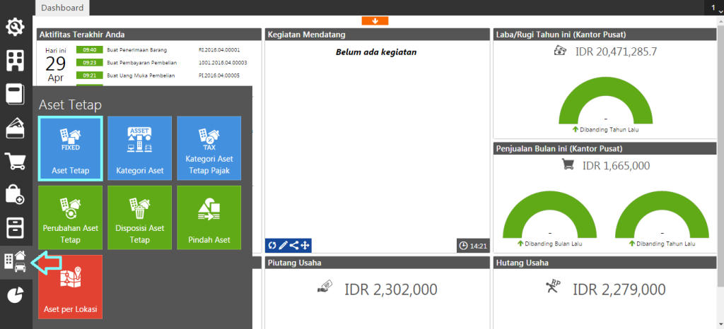 Membuat Aset Tetap Sebagai Saldo Awal