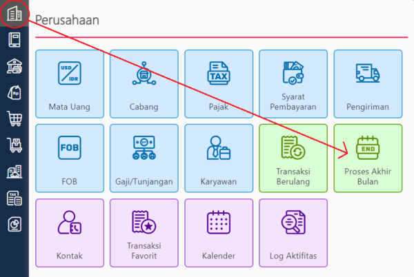 Melakukan Proses Akhir Bulan - Mengalokasi Beban Penyusutan