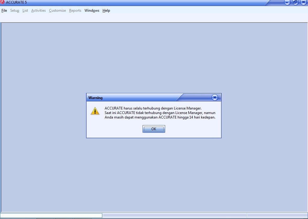 Deteksi Otomatis dan Deteksi Manual Pada Accurate License Manager - Accurate 5