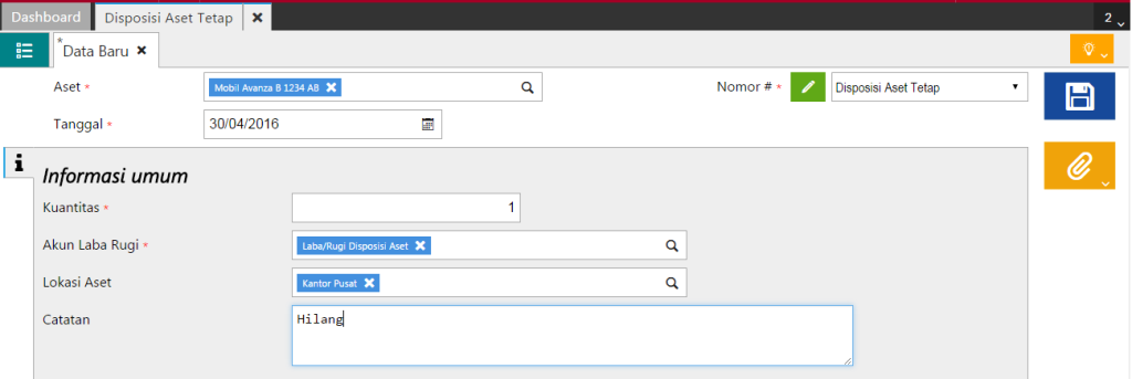 Disposisi Aset Tetap yang Rusak