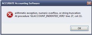 Ketika Masuk ke dalam COA Muncul Error GLACCOUNT_INDENTED_VER3 - Accurate 5