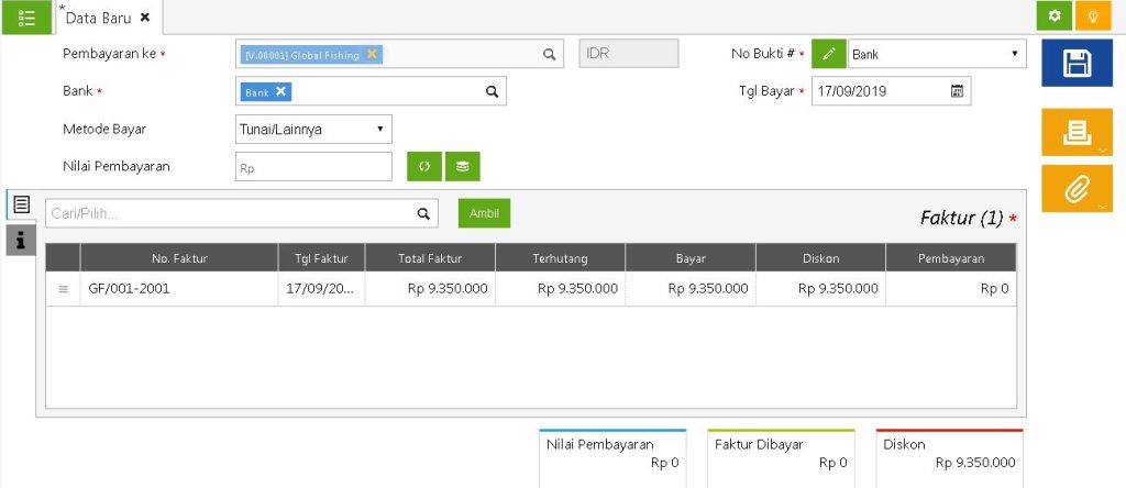Pembayaran Pembelian dengan Kartu Kredit