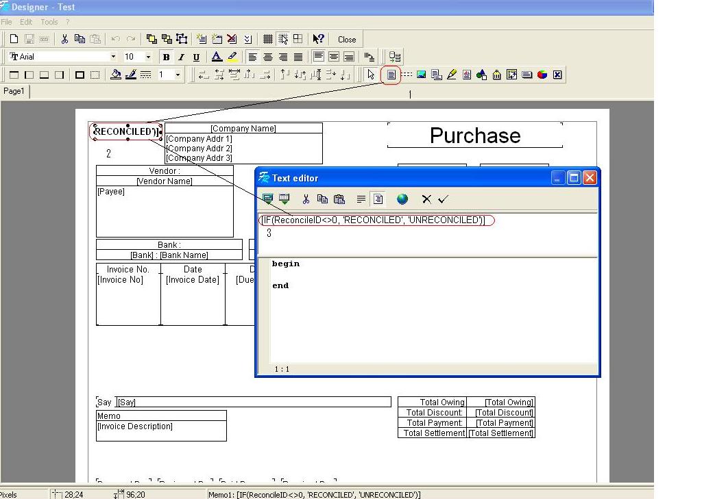 Menampilkan Keterangan “Reconciled” di Template Vendor Payment - Accurate 5