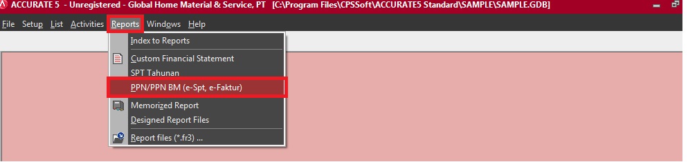 Memfilter Customer , Vendor & Faktur Pajak yang di ekspor ke CSV - Accurate 5