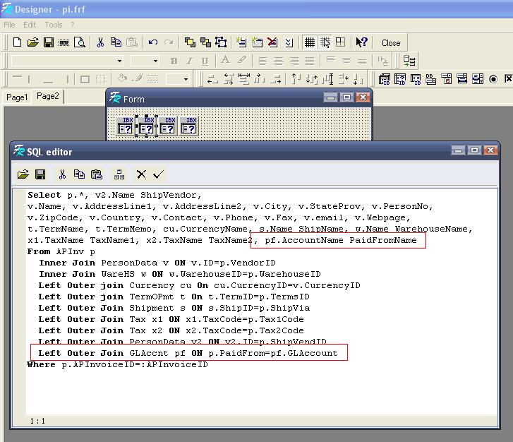 Menampilkan Bank Name di Preview Purchase Invoice - Accurate 5