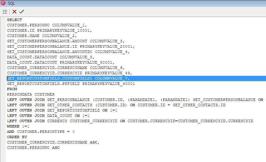 Cari SQL Kolom Hitungan yang digunakan