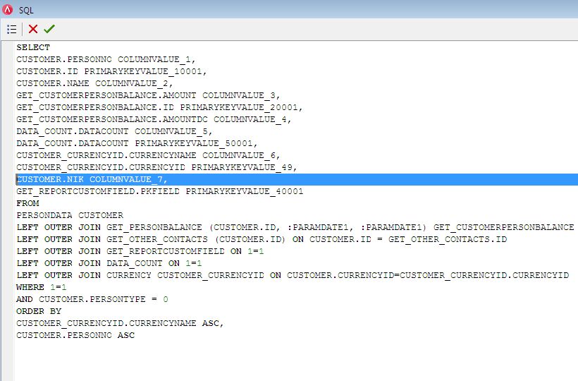 Mengubah SQL Kolom Hitungan