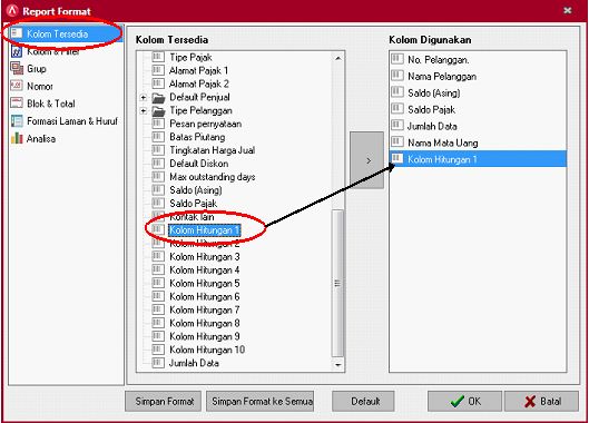 Memilih Variable Kolom Hitungan