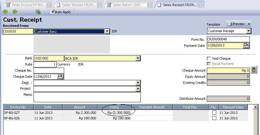 Mengembalikan Pembayaran Dari Customer, Atas Invoice Yang Sudah Dilunasi Tetapi Terjadi Retur Penjualan - Accurate 5