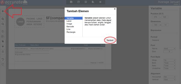 Menampilkan Nama Pelanggan/Pemasok Pada Desain Cetakan Jurnal Umum