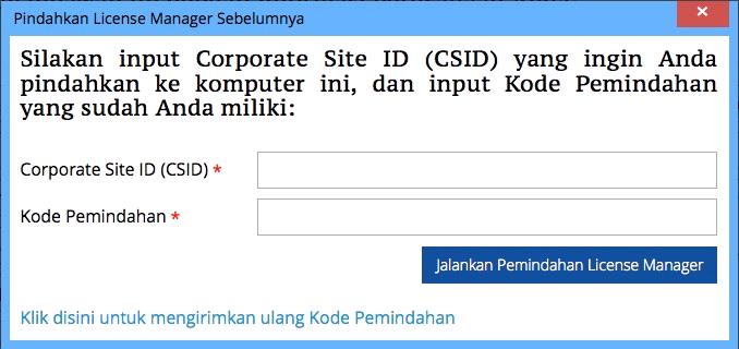 Pemindahan ACCURATE License Manager (ALM) - Accurate 5