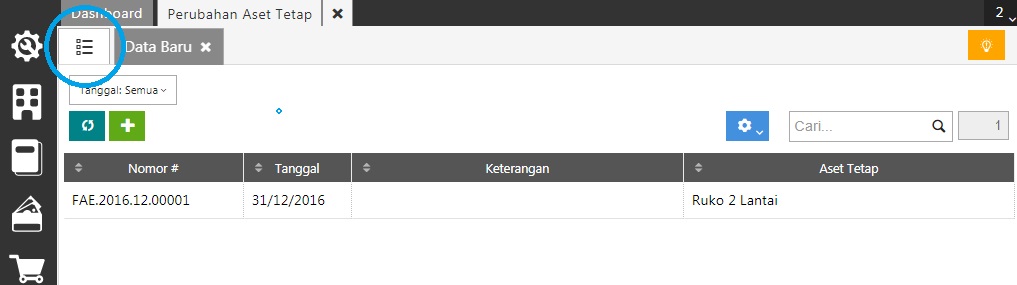Perubahan Aset Tetap