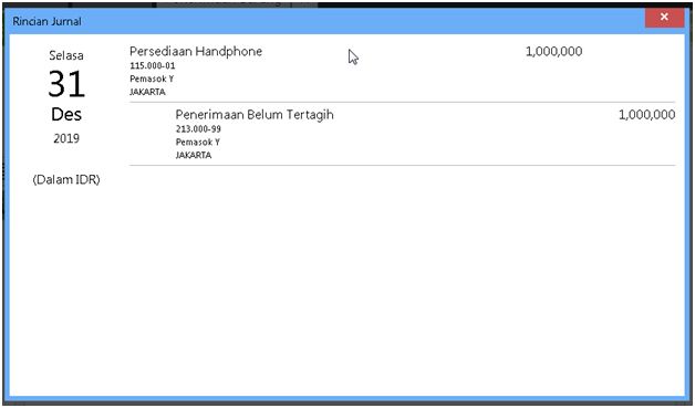 Penginputan Saldo Awal Penerimaan Barang