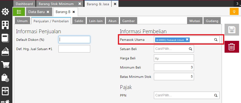 Stok Minimum