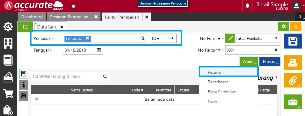 Terima Barang
