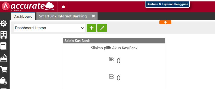 Widget Saldo Kas Bank